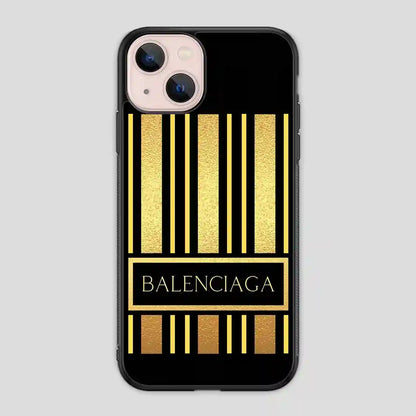 Balenciaga Line Golden iPhone 13 Mini Case