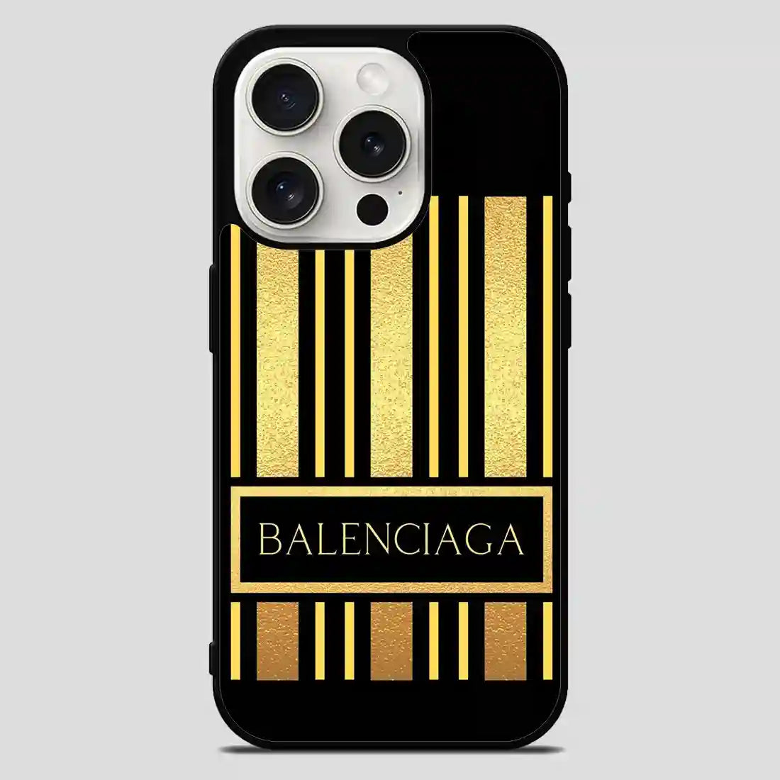 Balenciaga Line Golden iPhone 15 Pro Max Case