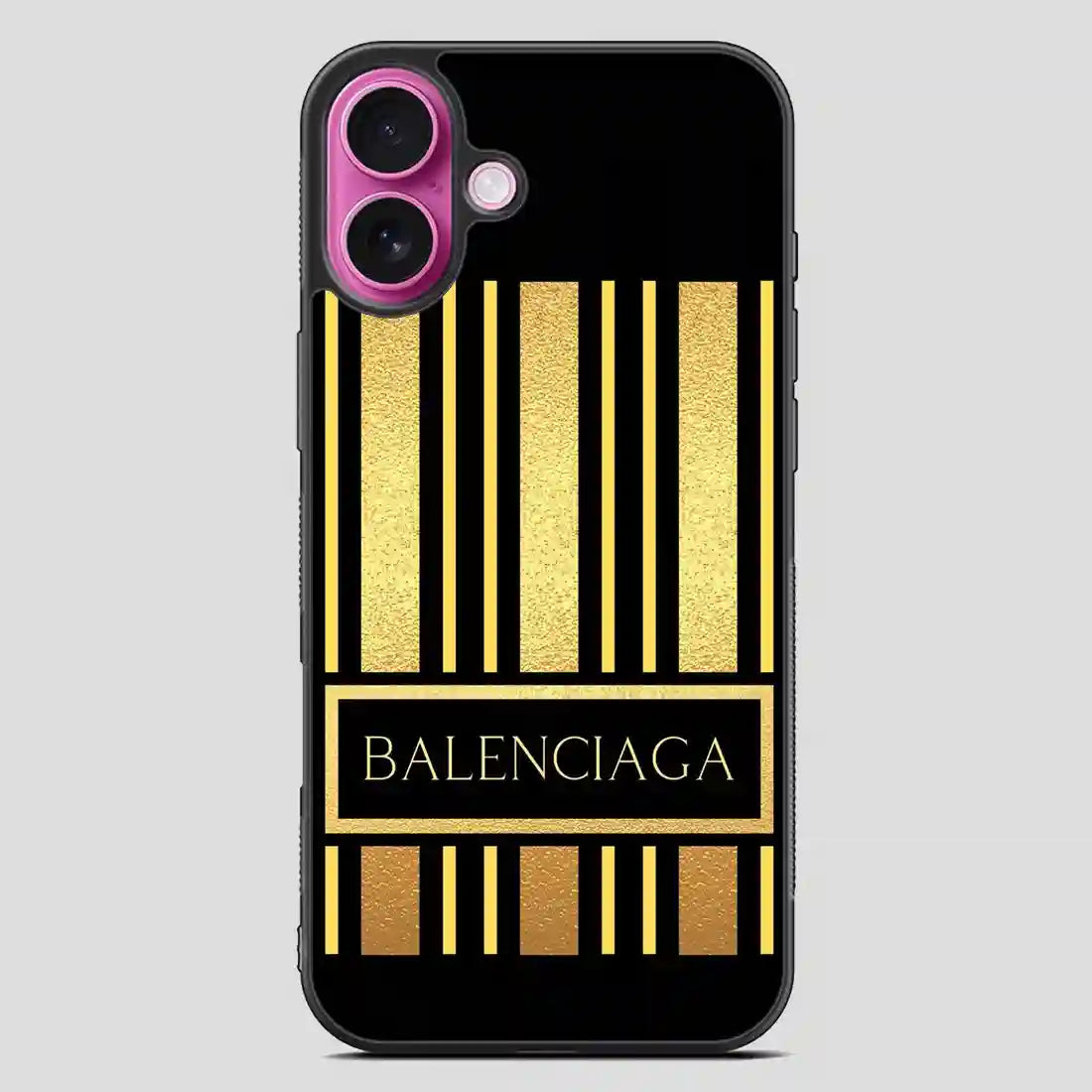 Balenciaga Line Golden iPhone 16 Plus Case