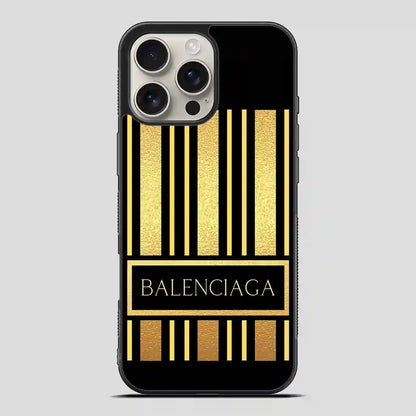 Balenciaga Line Golden iPhone 16 Pro Max Case