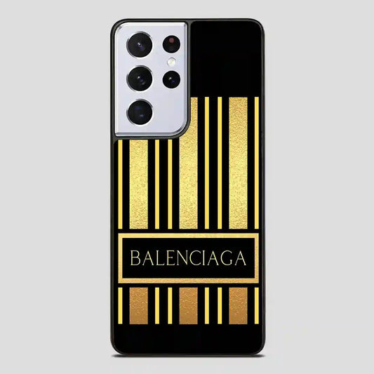 Balenciaga Line Golden Samsung Galaxy S21 Ultra Case