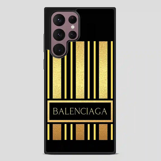 Balenciaga Line Golden Samsung Galaxy S22 Ultra Case