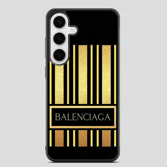 Balenciaga Line Golden Samsung Galaxy S24 FE Case