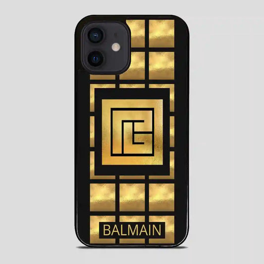 Balmain Paris Golden iPhone 12 Mini Case