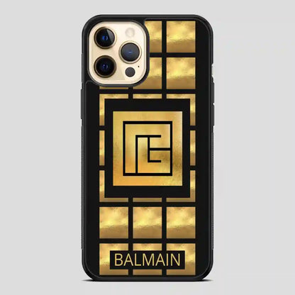 Balmain Paris Golden iPhone 12 Pro Case