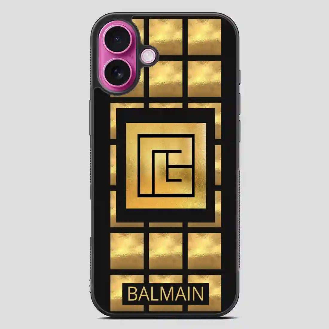 Balmain Paris Golden iPhone 16 Plus Case