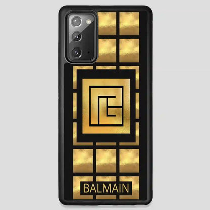 Balmain Paris Golden Samsung Galaxy Note 20 Case