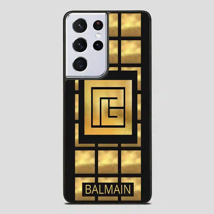 Balmain Paris Golden Samsung Galaxy S21 Ultra Case