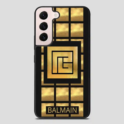 Balmain Paris Golden Samsung Galaxy S22 FE Case