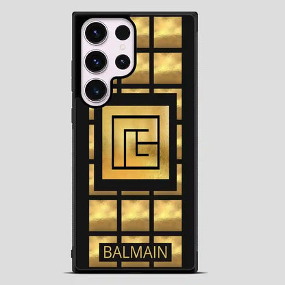 Balmain Paris Golden Samsung Galaxy S23 Ultra Case