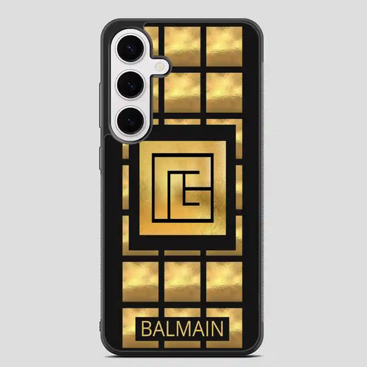 Balmain Paris Golden Samsung Galaxy S24 FE Case