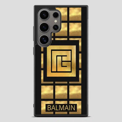 Balmain Paris Golden Samsung Galaxy S24 Ultra Case