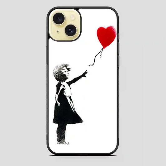 Banksy Balloon Girl iPhone 15 Plus Case