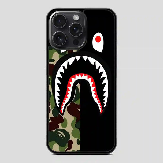 Bape Shark Black iPhone 15 Pro Case