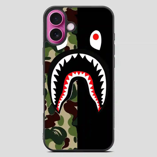 Bape Shark Black iPhone 16 Plus Case