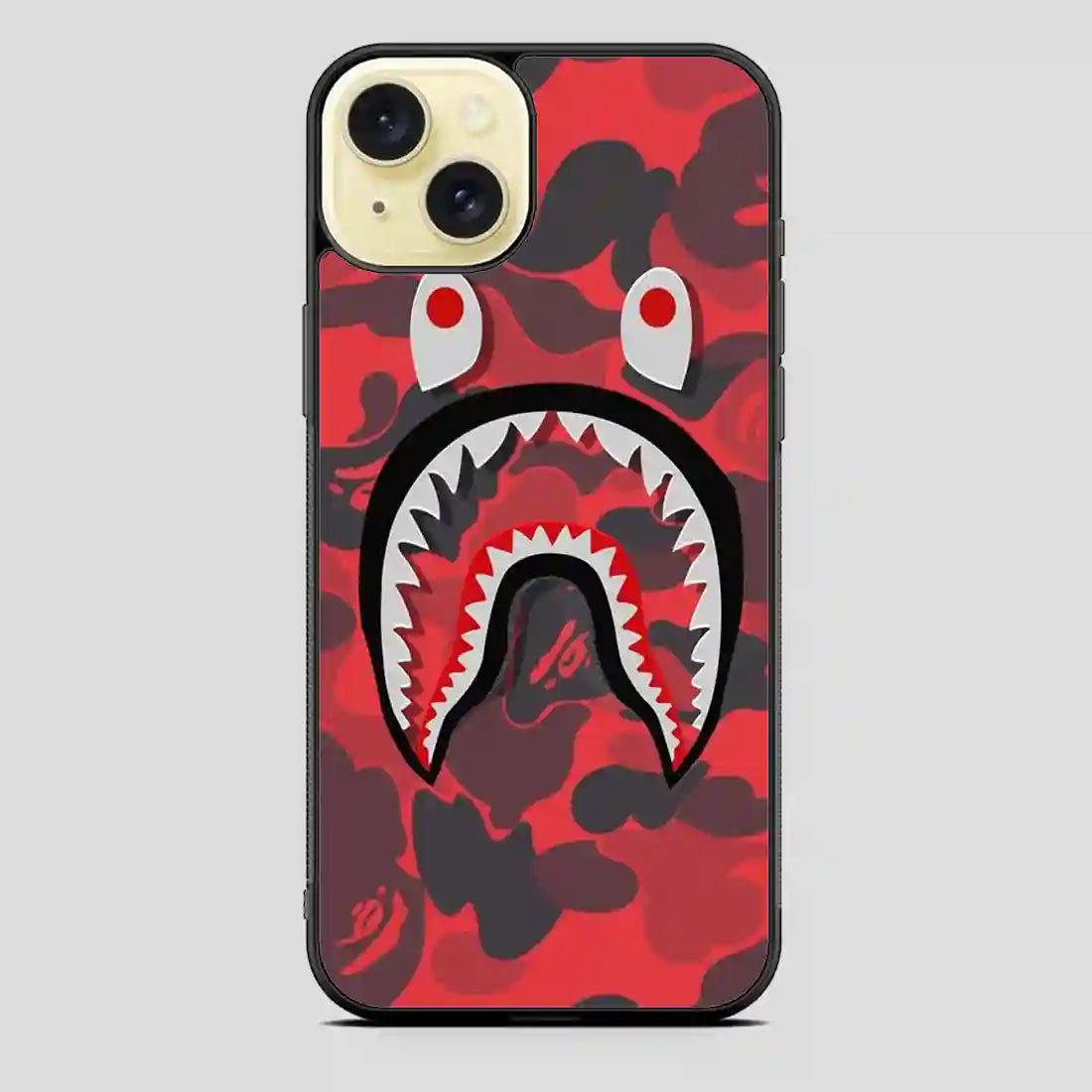 Bape Shark Red iPhone 15 Plus Case