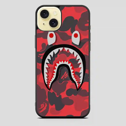 Bape Shark Red iPhone 15 Plus Case