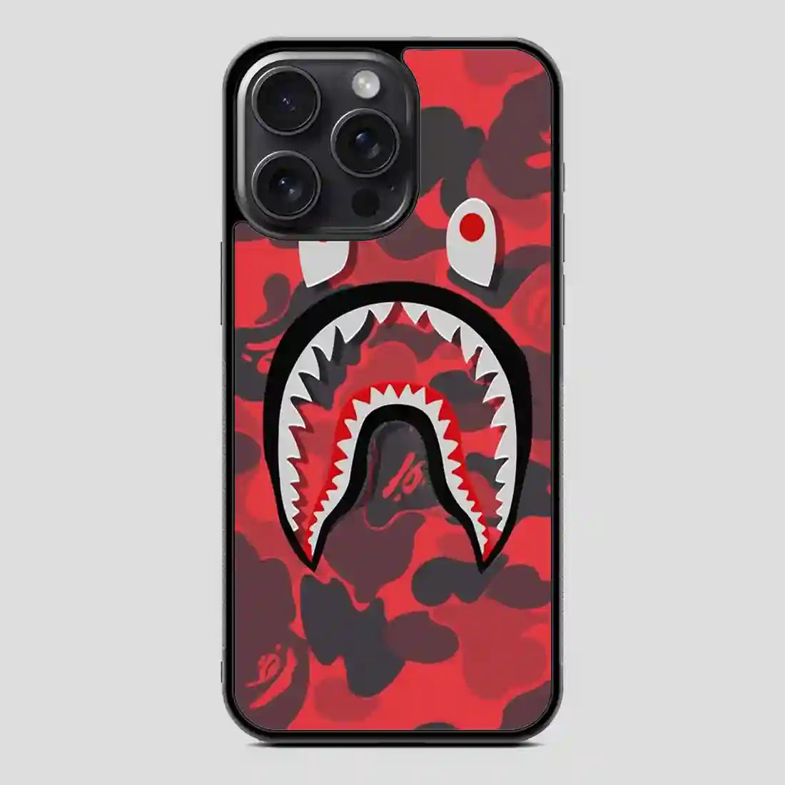 Bape Shark Red iPhone 15 Pro Case