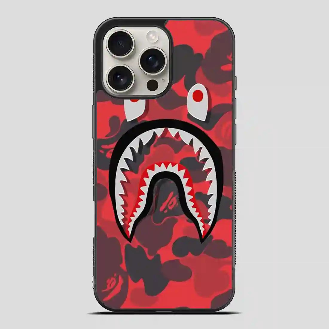 Bape Shark Red iPhone 16 Pro Max Case