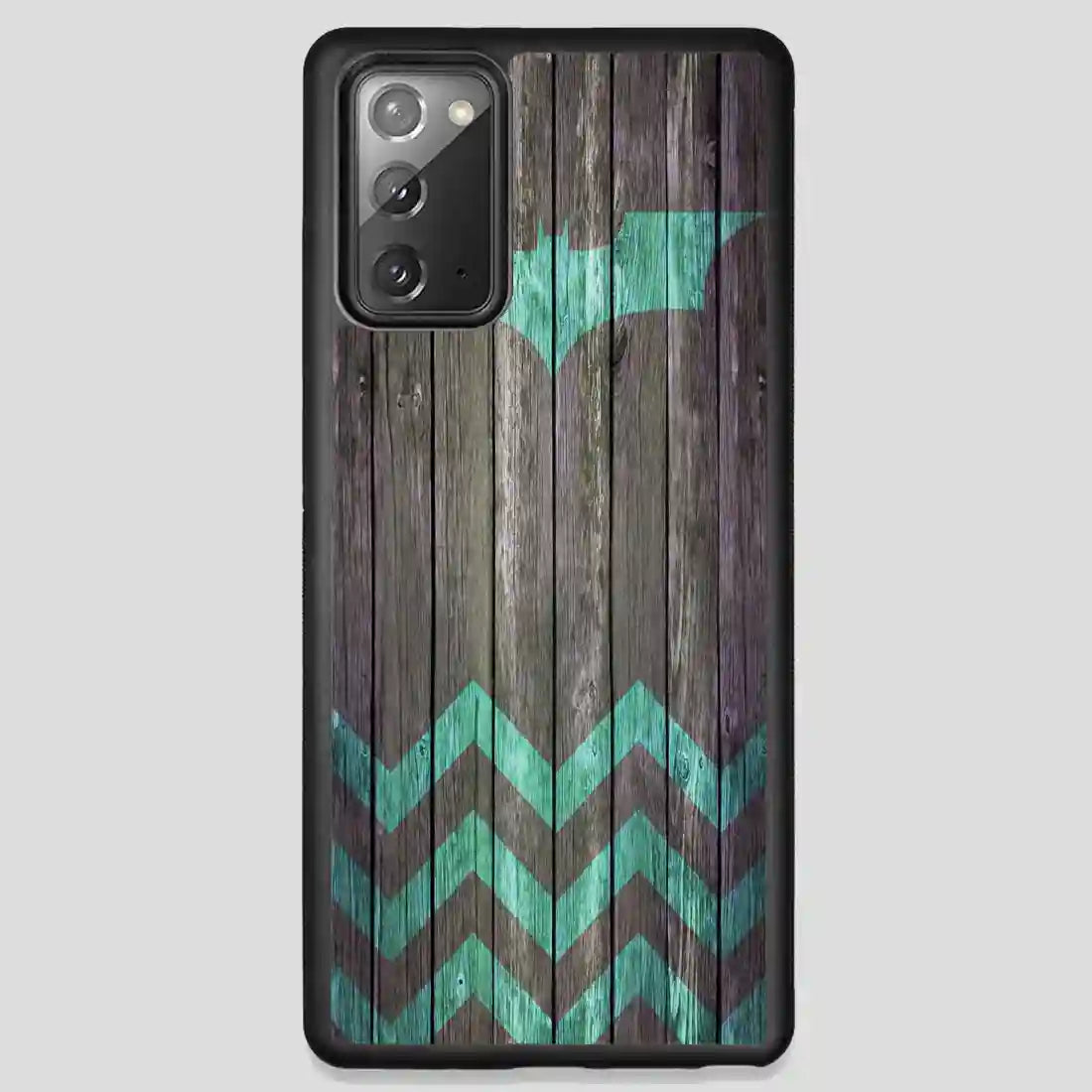 Bat And Chevron On Dark Wood Samsung Galaxy Note 20 Case