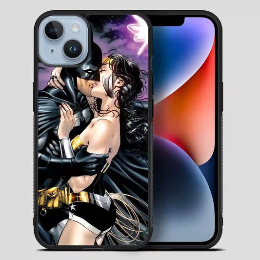 Batman And Wonder Woman Kiss iPhone 14 Plus Case