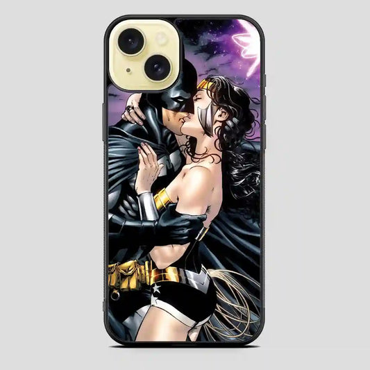 Batman And Wonder Woman Kiss iPhone 15 Plus Case