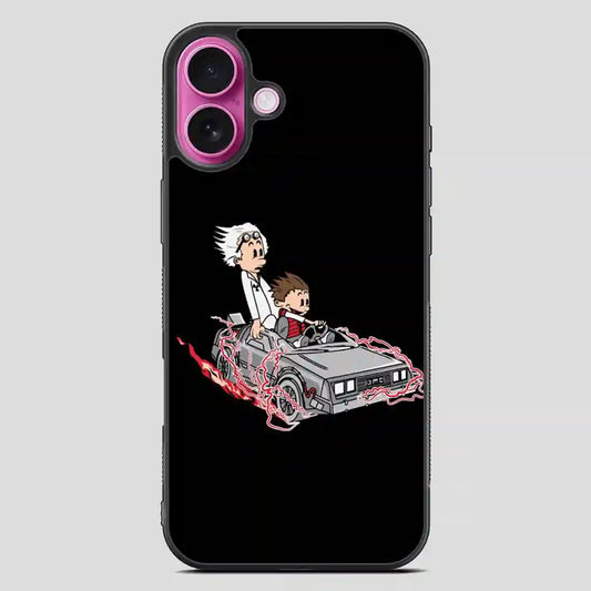 Battlestar Galactica Calvin And Hobbes iPhone 16 Plus Case