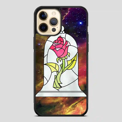 Beauty And The Beast Flower Galaxy iPhone 12 Pro Case