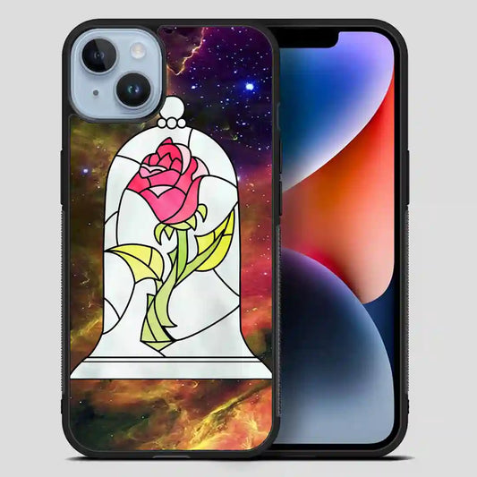 Beauty And The Beast Flower Galaxy iPhone 14 Plus Case