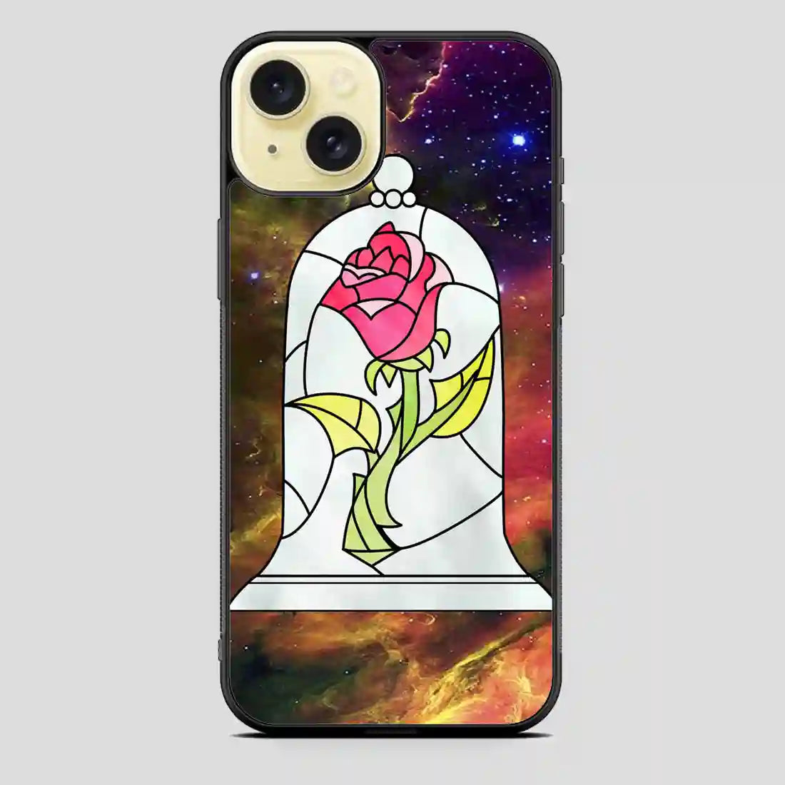 Beauty And The Beast Flower Galaxy iPhone 15 Plus Case