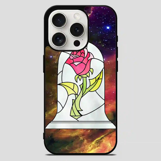 Beauty And The Beast Flower Galaxy iPhone 15 Pro Max Case