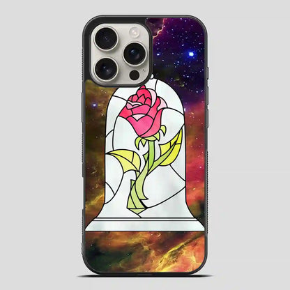 Beauty And The Beast Flower Galaxy iPhone 16 Pro Max Case