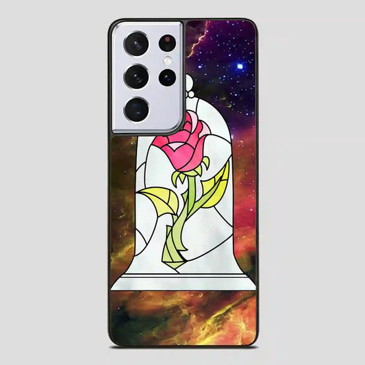 Beauty And The Beast Flower Galaxy Samsung Galaxy S21 Ultra Case