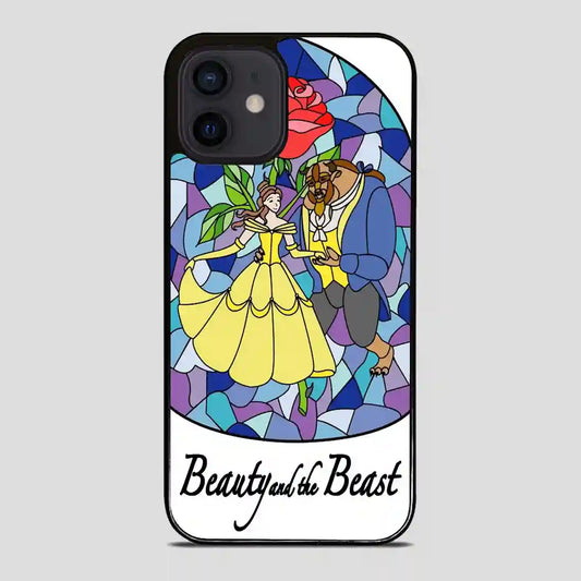 Beauty And The Beast Stayned Glass iPhone 12 Mini Case