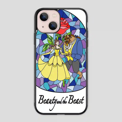 Beauty And The Beast Stayned Glass iPhone 13 Mini Case