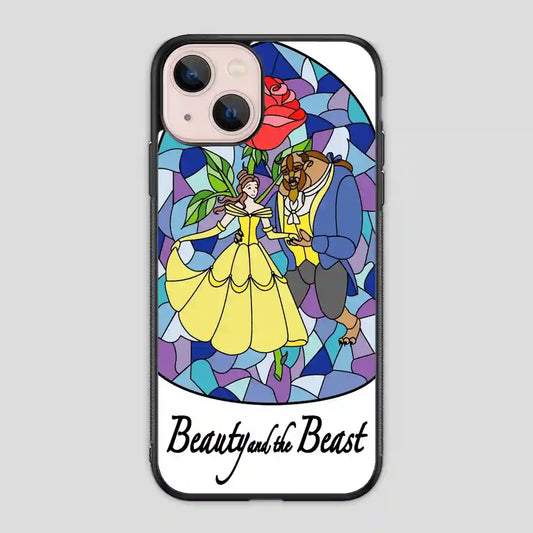 Beauty And The Beast Stayned Glass iPhone 13 Mini Case