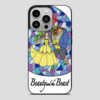 Beauty And The Beast Stayned Glass iPhone 14 Pro Case