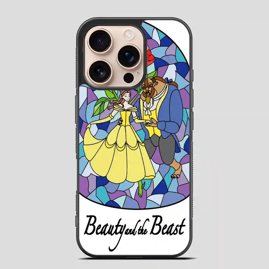 Beauty And The Beast Stayned Glass iPhone 16 Pro Case