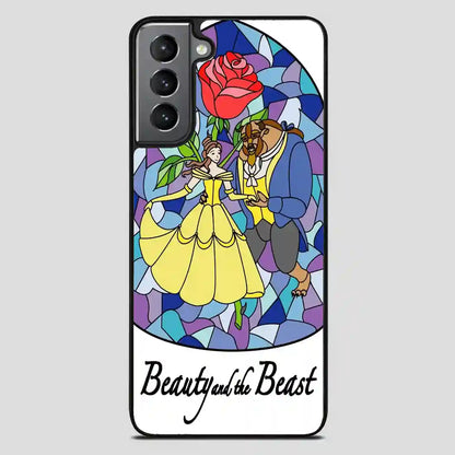 Beauty And The Beast Stayned Glass Samsung Galaxy S21 FE Case