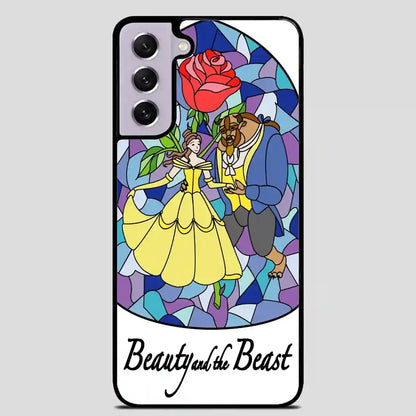 Beauty And The Beast Stayned Glass Samsung Galaxy S21 Case