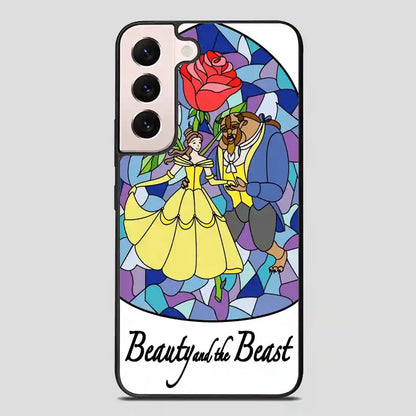 Beauty And The Beast Stayned Glass Samsung Galaxy S22 FE Case