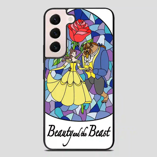 Beauty And The Beast Stayned Glass Samsung Galaxy S22 FE Case