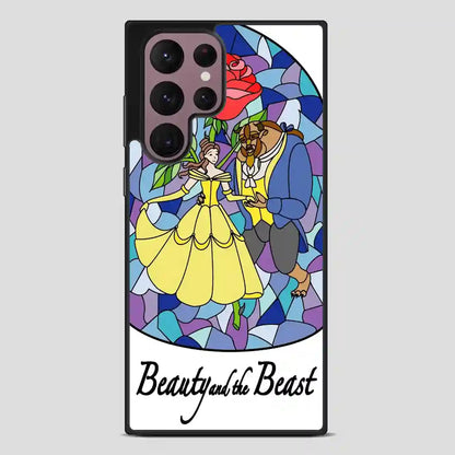 Beauty And The Beast Stayned Glass Samsung Galaxy S22 Ultra Case