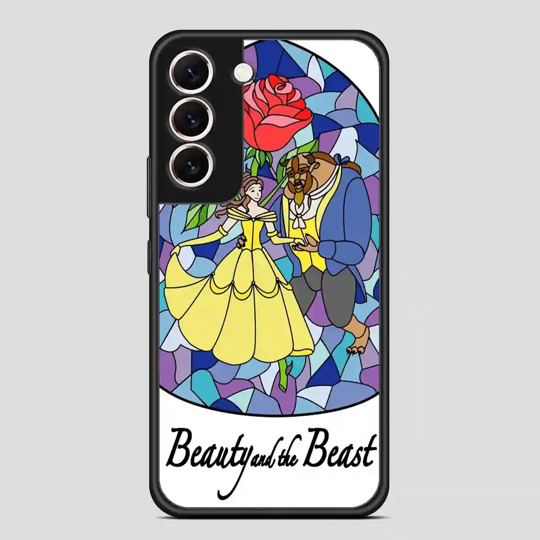 Beauty And The Beast Stayned Glass Samsung Galaxy S22 Case