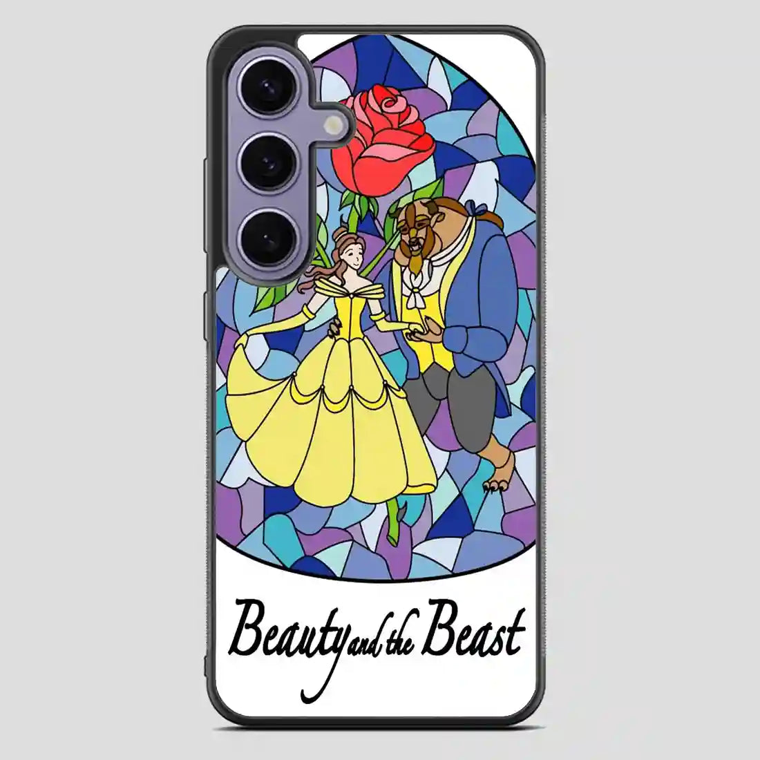 Beauty And The Beast Stayned Glass Samsung Galaxy S23 FE Case