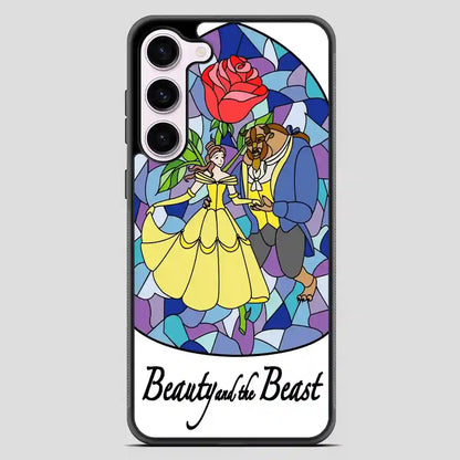 Beauty And The Beast Stayned Glass Samsung Galaxy S23 Case