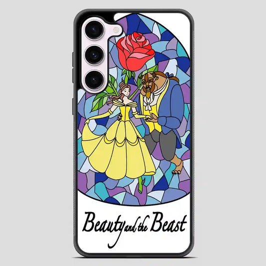 Beauty And The Beast Stayned Glass Samsung Galaxy S23 Case