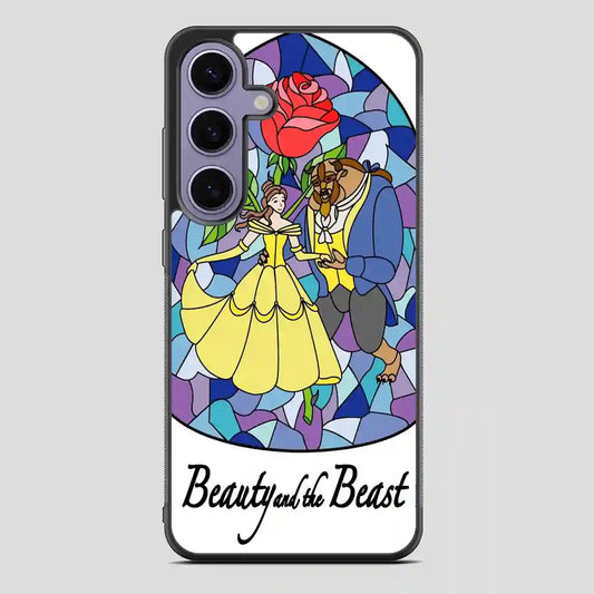 Beauty And The Beast Stayned Glass Samsung Galaxy S24 Case