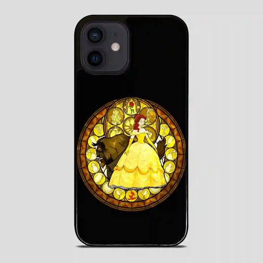 Belle Stained Glass Disney Princess iPhone 12 Mini Case