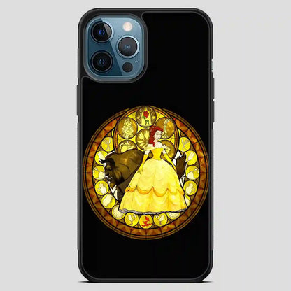 Belle Stained Glass Disney Princess iPhone 12 Pro Max Case